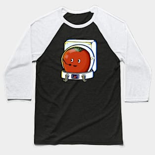 Cute Space Astronaut Tomato Baseball T-Shirt